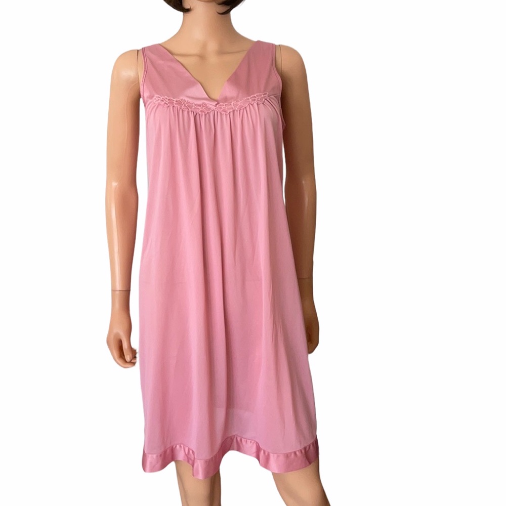 Vintage Vanity Fair pink slip dress
